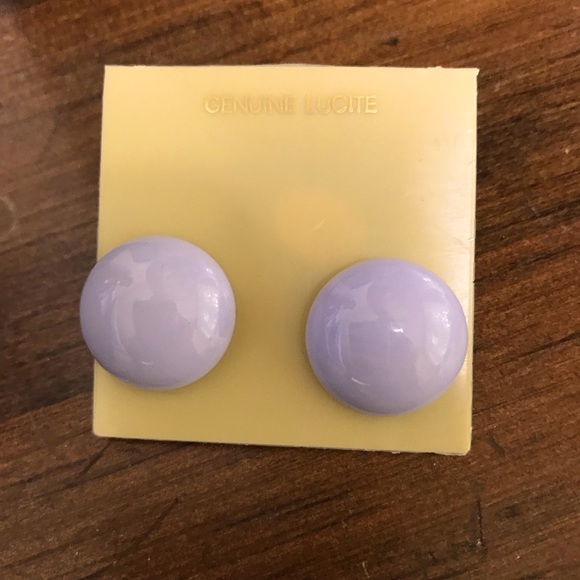 Genuine Lucite Jewelry Genuine Lucite Pierced Earrings Poshmark